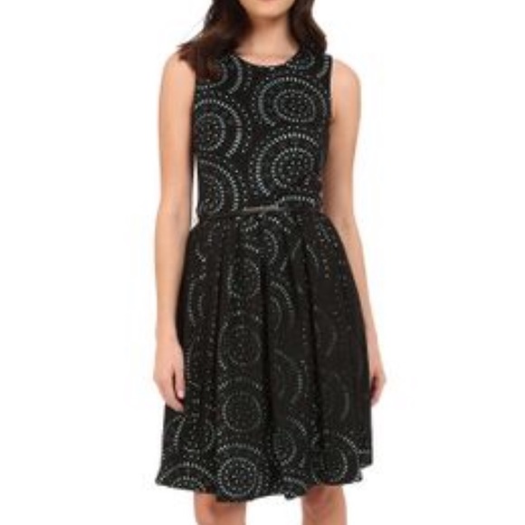 Calvin Klein Dresses & Skirts - Calvin Klein Laser cut lace Robin’s egg blue dress